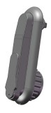 HS06 - замок-ручка под круглые монтажные отверстия (версия с ухватом, усиленным стальной пластиной)