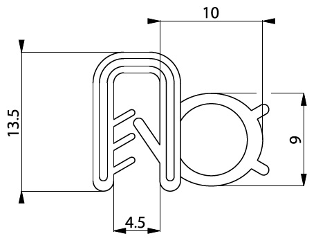 U207 - уплотнитель армированный U207 - уплотнитель армированный